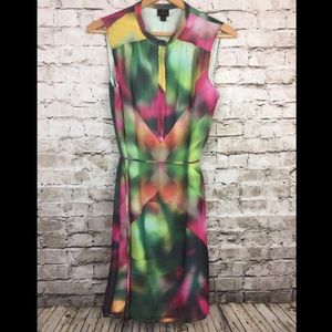 Worthington Shift Dress Sleeveless Abstract Lined